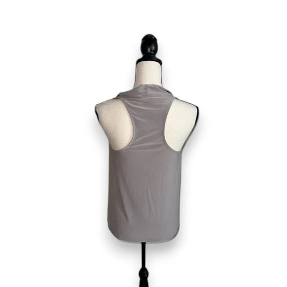 2/$5 Express Gray Ruched Tank Top Blouse - Picture 3 of 5